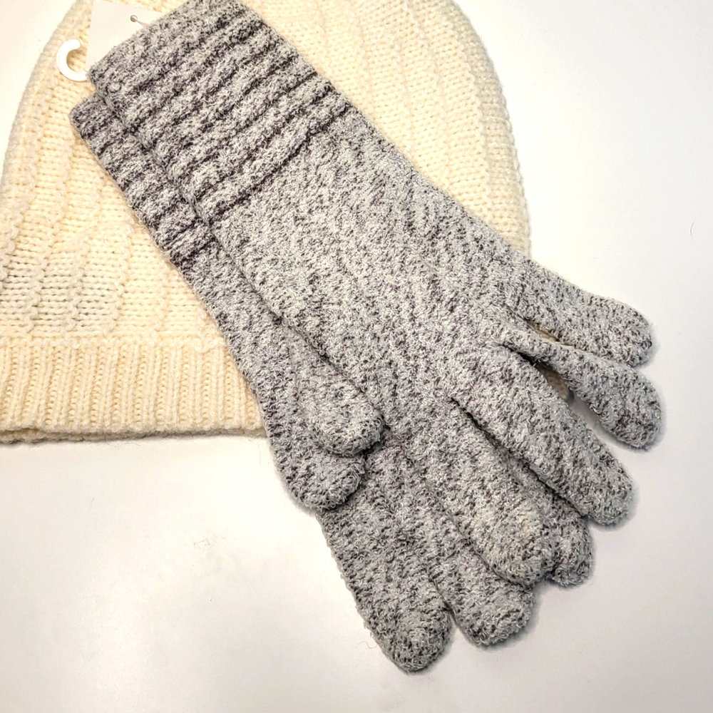 Heather Grey/Silver Vona Gloves